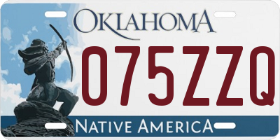 OK license plate 075ZZQ