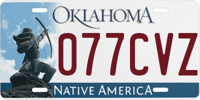 OK license plate 077CVZ