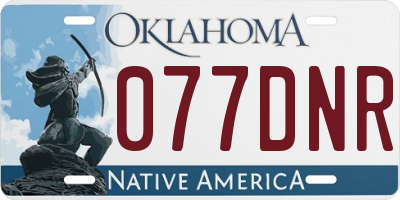 OK license plate 077DNR