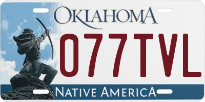 OK license plate 077TVL
