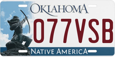 OK license plate 077VSB