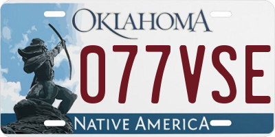 OK license plate 077VSE