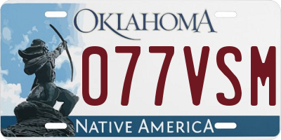 OK license plate 077VSM