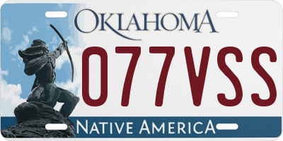 OK license plate 077VSS