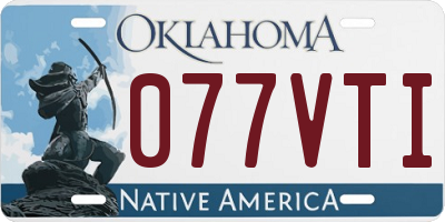 OK license plate 077VTI