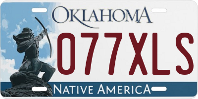 OK license plate 077XLS
