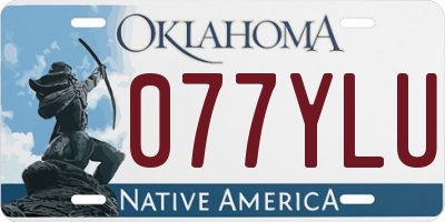 OK license plate 077YLU