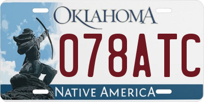 OK license plate 078ATC