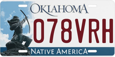 OK license plate 078VRH