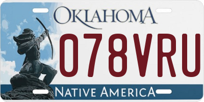 OK license plate 078VRU
