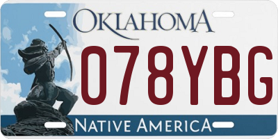 OK license plate 078YBG