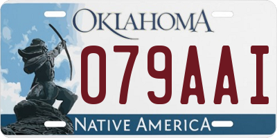 OK license plate 079AAI