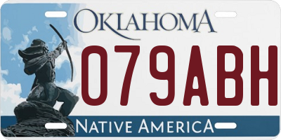 OK license plate 079ABH