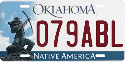 OK license plate 079ABL