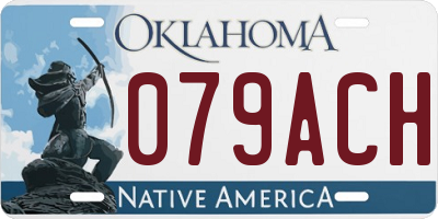 OK license plate 079ACH