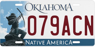 OK license plate 079ACN