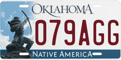 OK license plate 079AGG