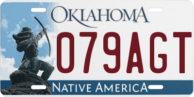 OK license plate 079AGT