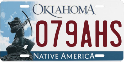 OK license plate 079AHS