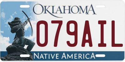 OK license plate 079AIL