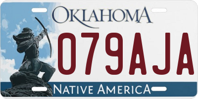 OK license plate 079AJA