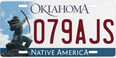 OK license plate 079AJS
