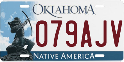 OK license plate 079AJV