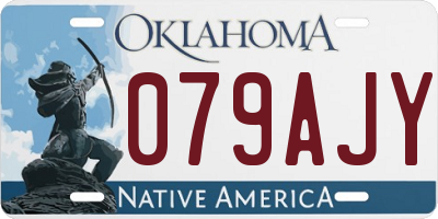 OK license plate 079AJY