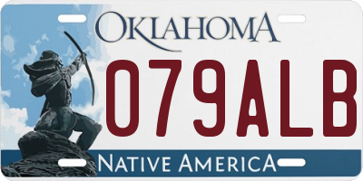 OK license plate 079ALB