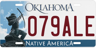 OK license plate 079ALE