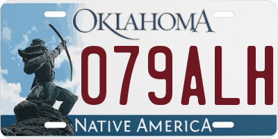 OK license plate 079ALH