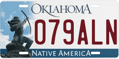 OK license plate 079ALN