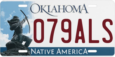 OK license plate 079ALS