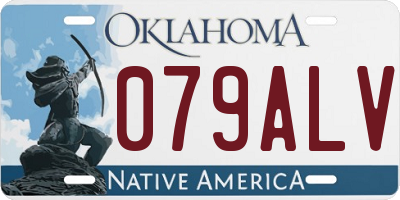 OK license plate 079ALV