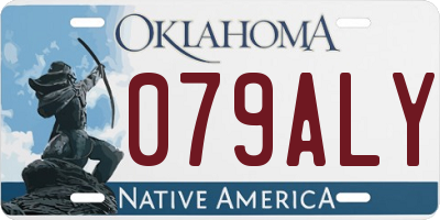 OK license plate 079ALY