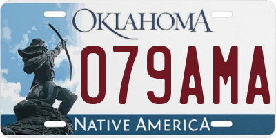 OK license plate 079AMA