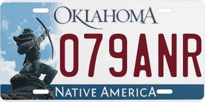 OK license plate 079ANR
