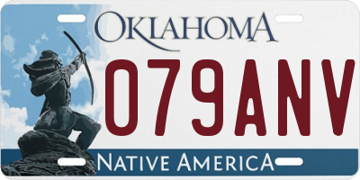 OK license plate 079ANV