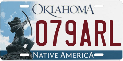 OK license plate 079ARL