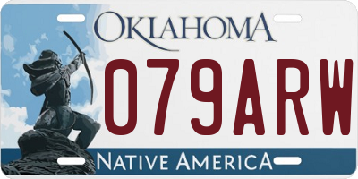 OK license plate 079ARW