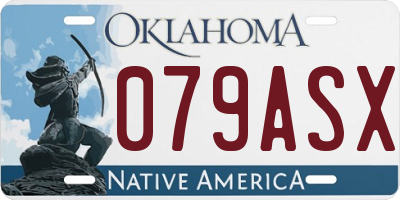 OK license plate 079ASX