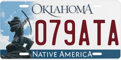 OK license plate 079ATA