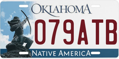 OK license plate 079ATB