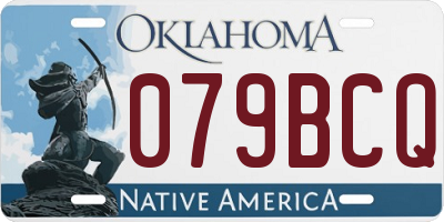 OK license plate 079BCQ