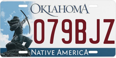 OK license plate 079BJZ