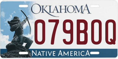 OK license plate 079BOQ