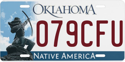 OK license plate 079CFU