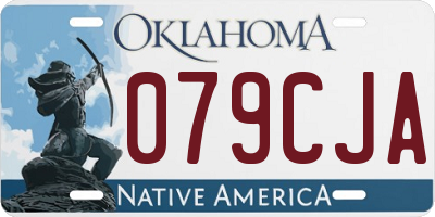 OK license plate 079CJA