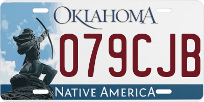 OK license plate 079CJB