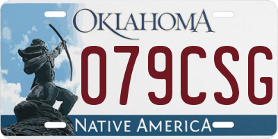 OK license plate 079CSG